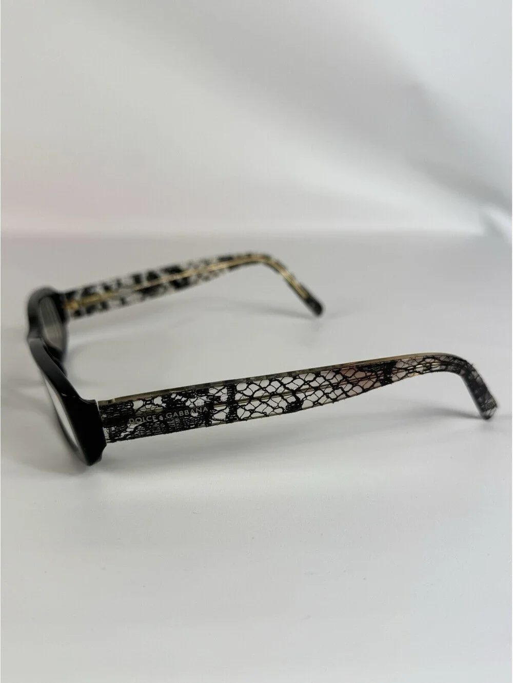 Dolce & Gabbana Eyeglasses Frames DG3063-M 1891 Black Clear Lace 52-16-135